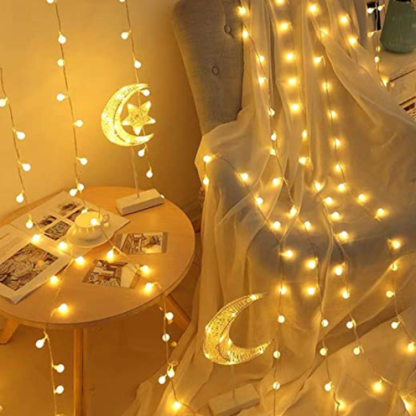 Briignite Led Lichterkette, 5m 40 Kugel Leds, 2700K Warmweiß, Batteriebetrieben und USB, IP65 Ideal für Weihnachten, Party, Garten, Hochzeit,…