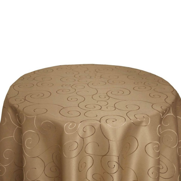 Bronze Tischdecke »ORNAMENTE Tischdecke RUND Pflegeleicht Bügelfrei UNKOMPLIZIERT Gastro« (1-tlg), waschbar