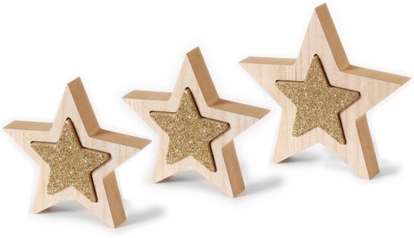CHRISTMAS GOODS by Inge Dekostern »2-in-1«, 3 St., aus Holz, in klassischer Form