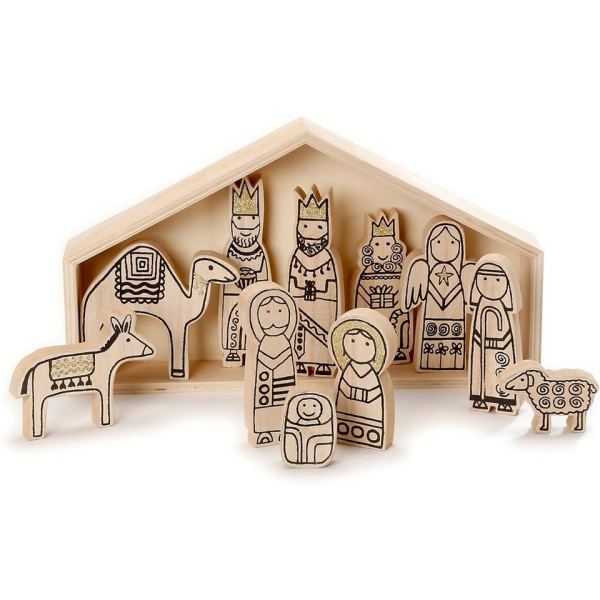 CHRISTMAS GOODS by Inge Krippe »Krippen Set, 12-tlg., (H/B) 20×35 cm«