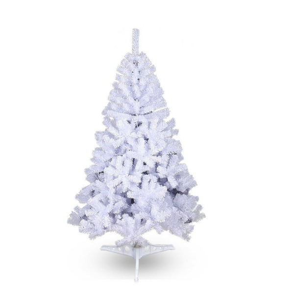 Clanmacy Künstlicher Weihnachtsbaum »Christbaum mit Ständer, Schwer Entflammbar PVC Tannenbaum Grün/Weiß«, Chinesische Tanne, DIY passende Dekoration