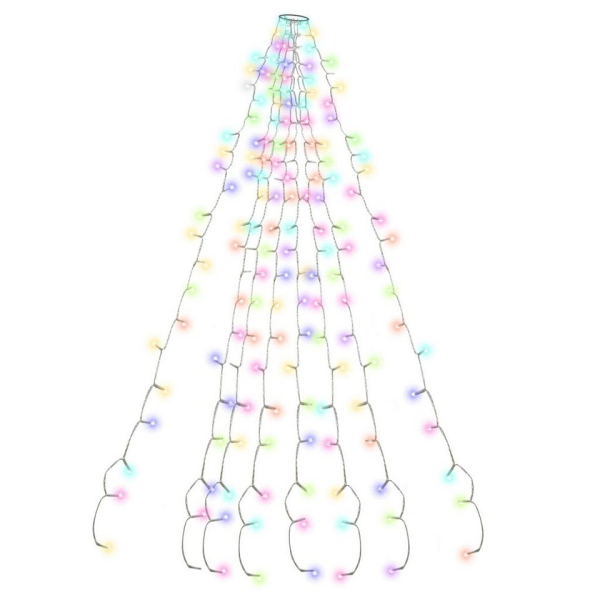 Clanmacy LED-Lichterkette »280 LED Lichterkette Zimmer Weihnachts Schlafzimmer Weihnachtsbaum 8 Modi«