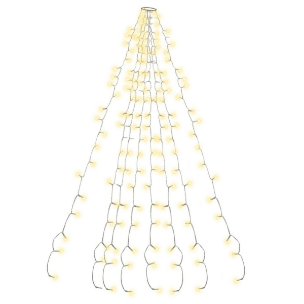 Clanmacy LED-Lichtervorhang »Christbaumbeleuchtung Outdoor Schaufenster 280 LED Lichterkette Weihnachtsbaum«