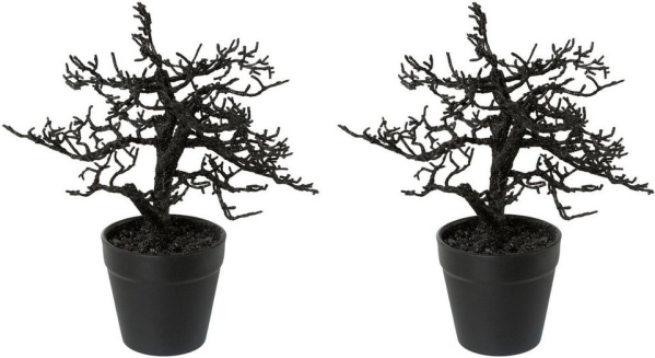Creativ green Künstlicher Weihnachtsbaum, im farblich passenden Topf und mit Glitzer-Optik