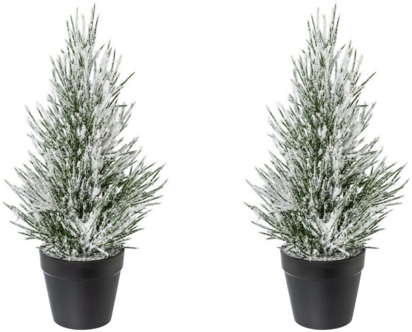 Creativ green Künstlicher Weihnachtsbaum, mit Deko-Schnee und im Topf