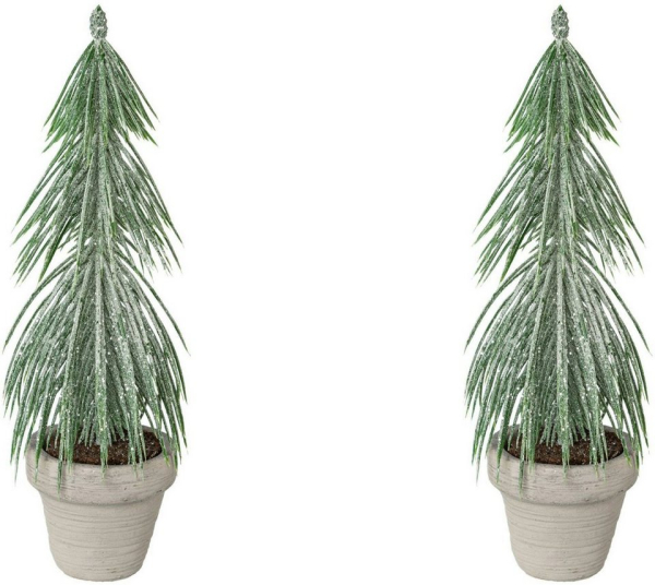 Creativ green Künstlicher Weihnachtsbaum, mit Frost-Optik und im Topf