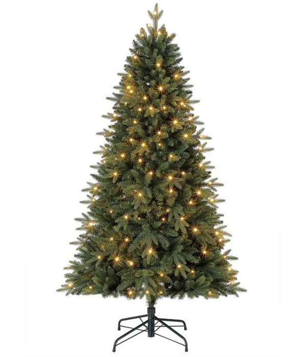 Dehner Künstlicher Weihnachtsbaum »Tanne Espen mit LED/Ständer, 180 cm, Ø 101.6 cm«