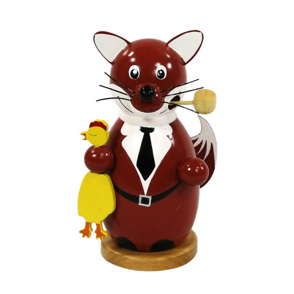 Dekohelden24 Räuchermännchen »Holz-Räuchermann Fuchs, ca. 13 cm«, (1 St)