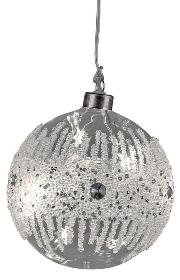 dekojohnson Christbaumschmuck »dekojohnson Weihnachtskugel LED-Glas-Kugel als«