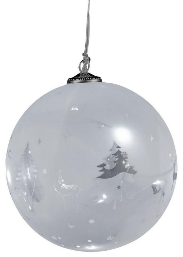 dekojohnson Christbaumschmuck »dekojohnson Weihnachtskugel LED-Glas-Kugel als«