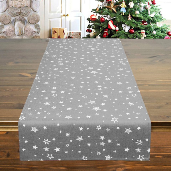 Delindo Lifestyle Tischläufer »STERNE ALLOVER« (1-tlg), Glattes Gewebe, bedruckt