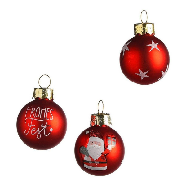 Depot Weihnachtsbaumkugel »Weihnachtskugel Frohes Fest«, aus Glas, Ø 3 Zentimeter