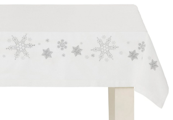 Dreams Tischdecke »Schneeflocke«, mit aufwendiger Stickerei