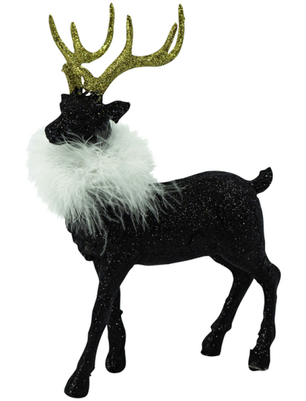 Elchkopf, Höhe: 25,5 cm, schwarz