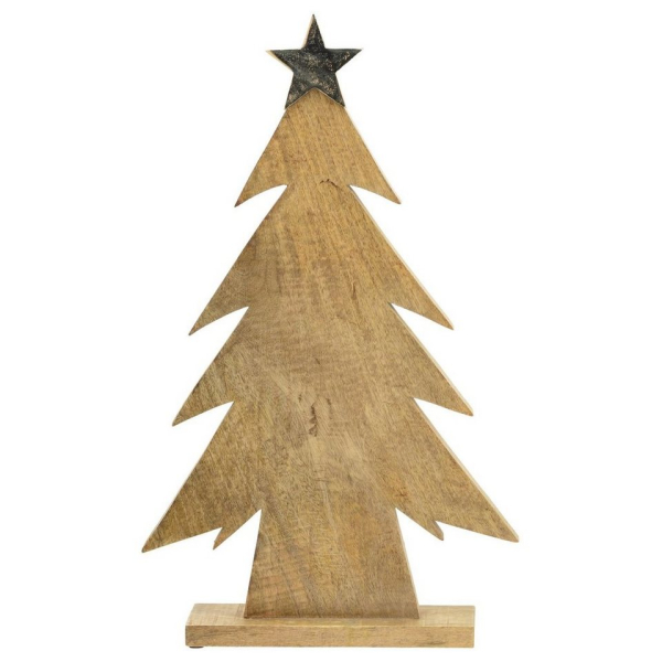 Exner GmbH Garten- & Wohnaccessoires Dekoobjekt »Baum Puri – Holz/Aluminium – 40x9x65,5 cm«