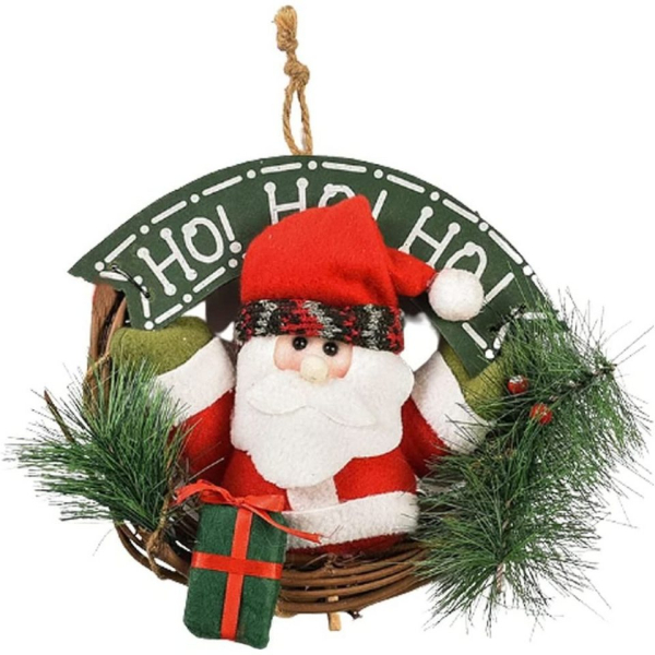 Favson Hängedekoration »Weihnachtskranz für Haustür Anhänger 23CM Türkränze Weihnachten Haustür Aufhänger Wand Auto Dekoration Weihnachtsdekoration…