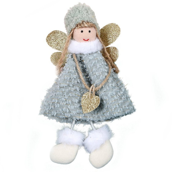 FeelGlad Dekoobjekt »Weihnachtsengel-Anhänger, 1 blaues Ornament, Christbaumschmuck«