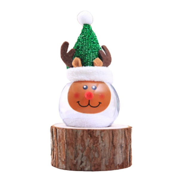 FeelGlad Weihnachtsbaumkugel »Weihnachtskugel, 1 x Weihnachtskugel mit beleuchtetem Elch, Kristallkugelanhänger«