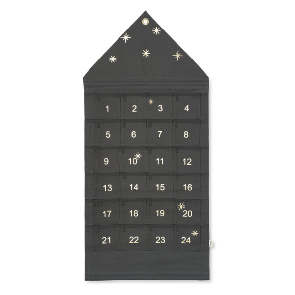 ferm Living – House Adventskalender, breit / dunkelgrün
