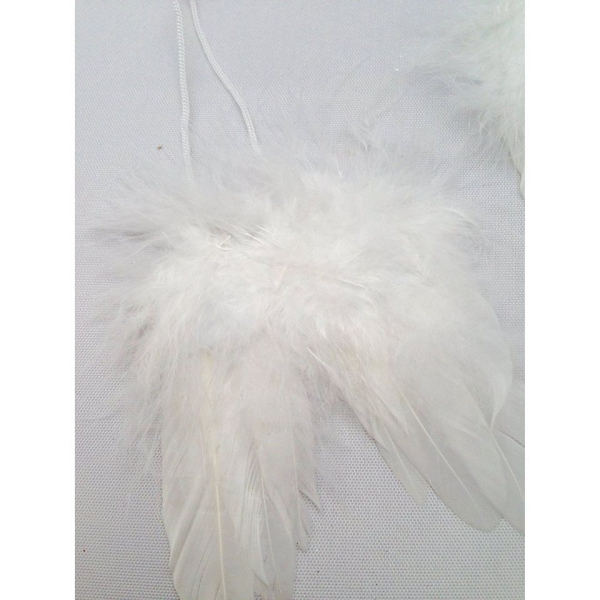 Florissima Christbaumschmuck »6 Engelsflügel Federn Weiß Weihnachtsschmuck Weihnachtsdeko Hänger Weihnachten Dekoration Advent Engelflügel Flügel…