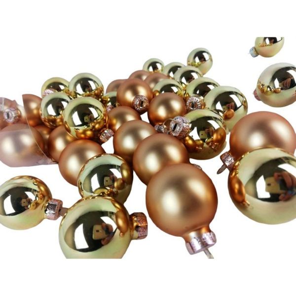 Florissima Weihnachtsbaumkugel »45 St. Kugeln Gold D3cm Weihnachtsschmuck Weihnachtsdeko Anhänger Weihnachten«