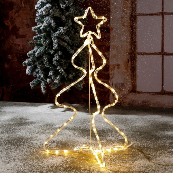 GartenHero Künstlicher Weihnachtsbaum »80 LED Weihnachtsbaum IP44 Stern Tannenbaum Weihnachtsbeleuchtung«