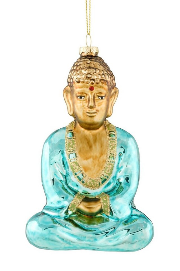 Giftcompany Weihnachtsbaumkugel »Hänger Buddha, türkis«