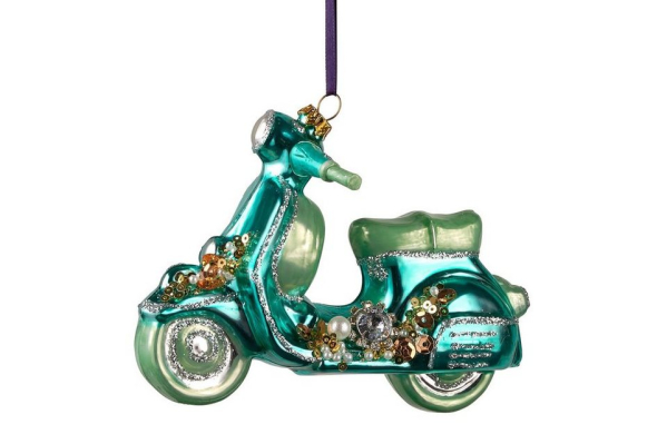 Giftcompany Weihnachtsbaumkugel »Hänger Motorroller, türkis«