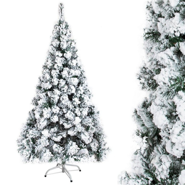Gotoll Künstlicher Weihnachtsbaum »XM027-29«, 120 150 180 cm Weihnachtsbäume mit Schnee Tannenbaum mit Ständer Schneebedeckten Beschneiten Spitzen…