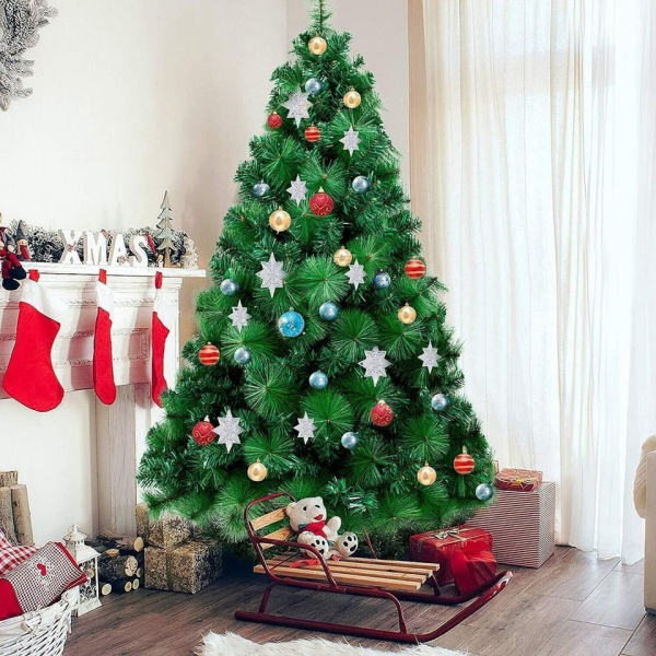Gotoll Künstlicher Weihnachtsbaum »XM030-32«, 120 150 180 cm Christbaum Premium-Kiefernadel-Kiefer-Weihnachtsbaum-Fichte, ca. 300 500 960 Spitzen…