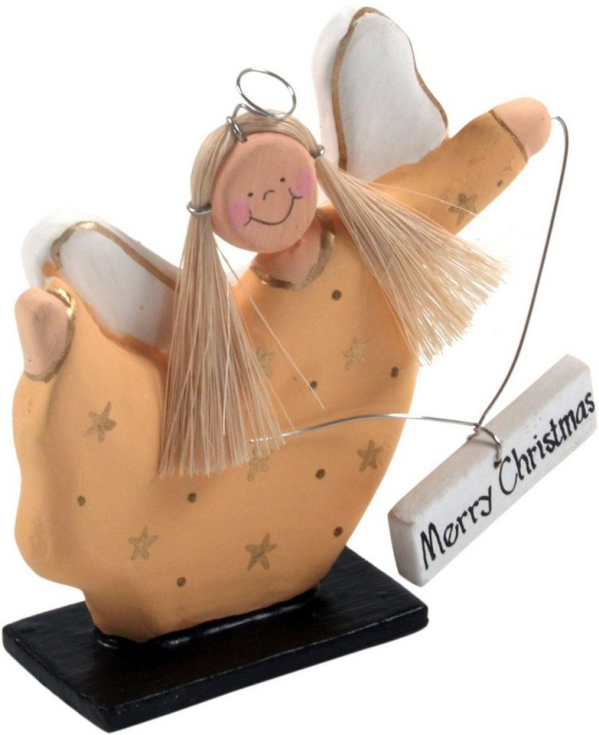 Guru-Shop Christbaumschmuck »Weihnachtsengel, Chrisbaumschmuck ` Merry..«