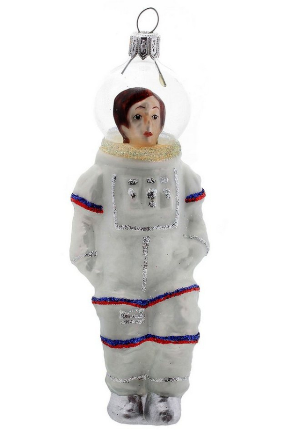 Hamburger Weihnachtskontor Christbaumschmuck »Astronaut«, Dekohänger – mundgeblasen – handdekoriert