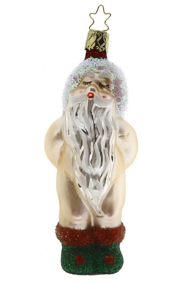Hamburger Weihnachtskontor Christbaumschmuck »Weihnachtsmann«, Inge-Glas® Manufaktur – Dekohänger – mundgeblasen – handdekoriert