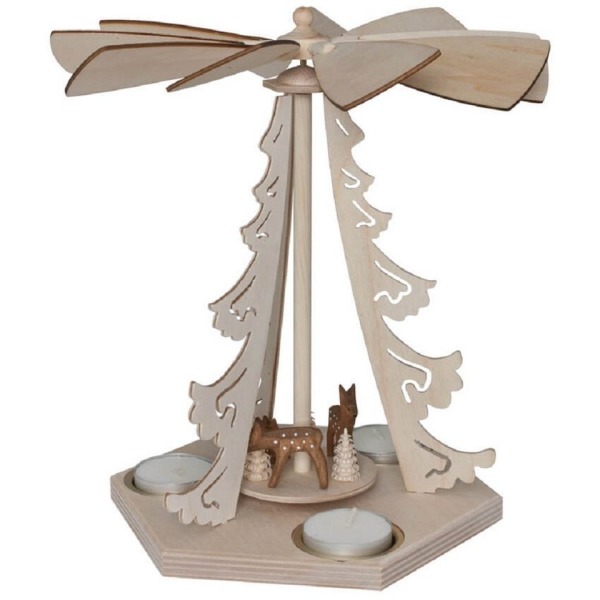 HGD Holz-Glas-Design Weihnachtspyramide