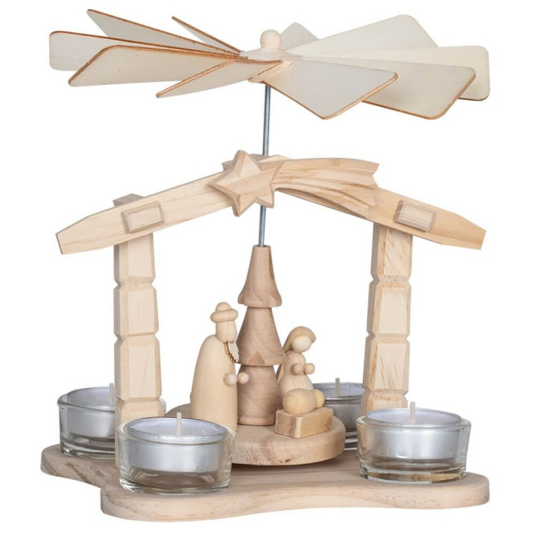 HGD Holz-Glas-Design Weihnachtspyramide