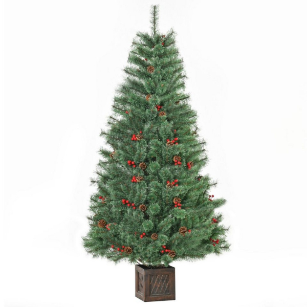 HOMCOM Künstlicher Weihnachtsbaum »Künstlicher Weihnachtsbaum«, B90 x 180H cm (BxH), grün