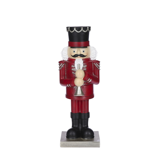 House of Seasons Dekofigur Nussknacker rot 12,5 x 11,5 x 35 cm