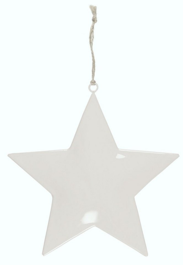 Ib Laursen Christbaumschmuck »Weihnachtsdeko Weihnachtsschmuck Stern 20x20cm Weiß Ib Laursen 2516-11«