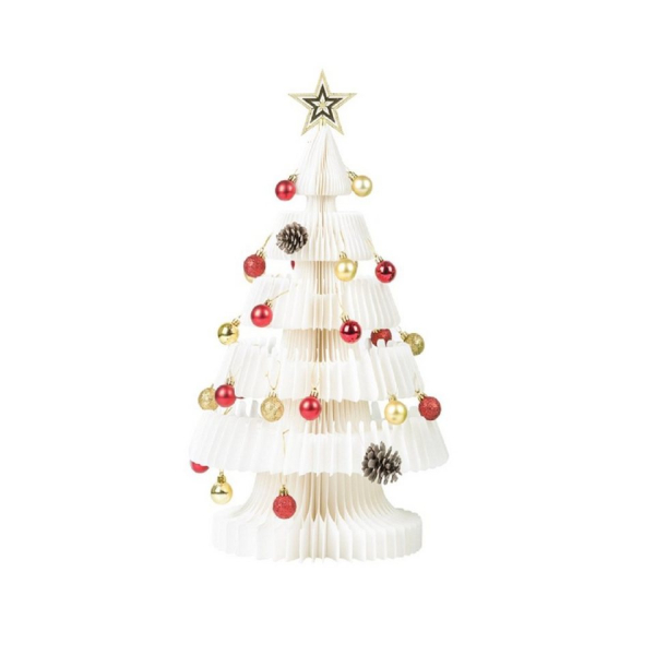 ih paper Künstlicher Weihnachtsbaum »Papp Tannenbaum«, Pappe Baum, Tanne, Waben Struktur Design, faltbar & leicht zu verstauen, kreatif und elegant
