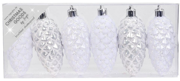 INGE-GLAS® Christbaumschmuck, Baumdekoration, Baumschmuck, Weihnachtsdekoration, Kugel-Set, Weihnachtskugeln