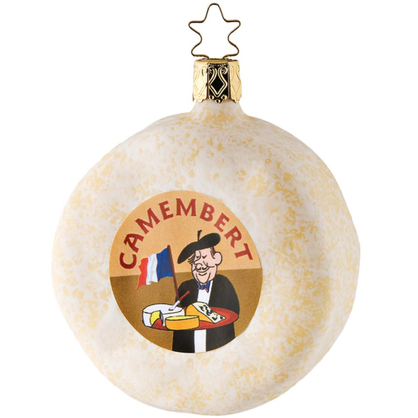 INGE-GLAS® Christbaumschmuck »Camembert 8,5cm« (1-tlg), mundgeblasen, handbemalt
