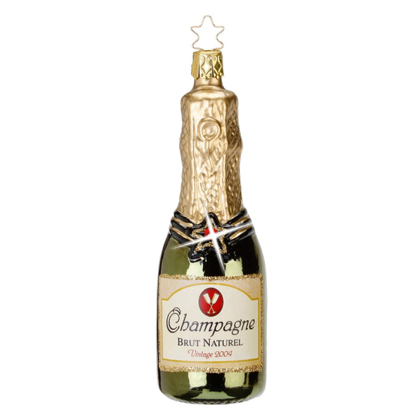 INGE-GLAS® Christbaumschmuck »Champagner 12,5cm« (1-tlg), mundgeblasen, handbemalt