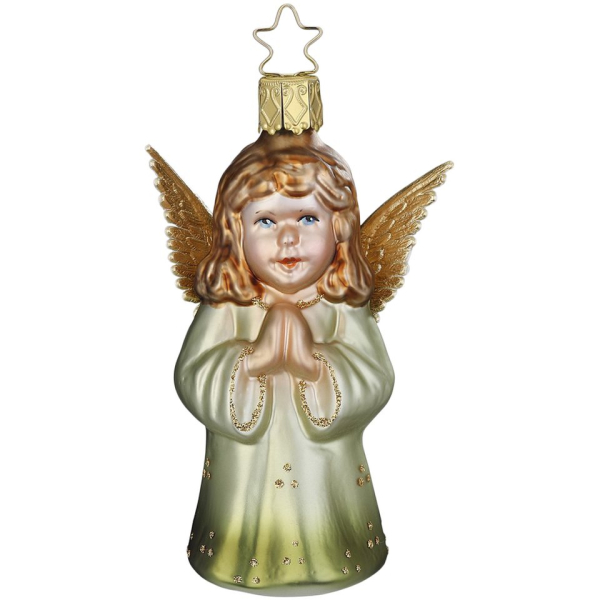 INGE-GLAS® Christbaumschmuck »Engelskind, Engelsgebet 10,5cm« (1-tlg), mundgeblasen, handbemalt