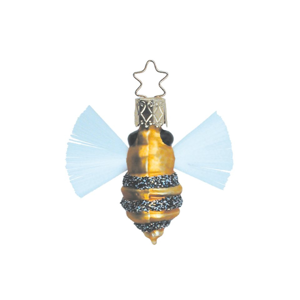 INGE-GLAS® Christbaumschmuck »Fleissiges Bienchen 5 cm« (1-tlg), mundgeblasen, handbemalt