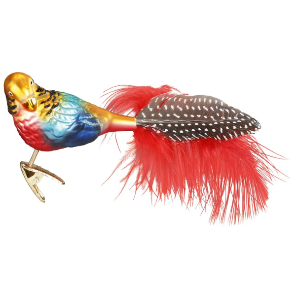 INGE-GLAS® Christbaumschmuck »Goldfasan 9cm« (1-tlg), mundgeblasen, handbemalt