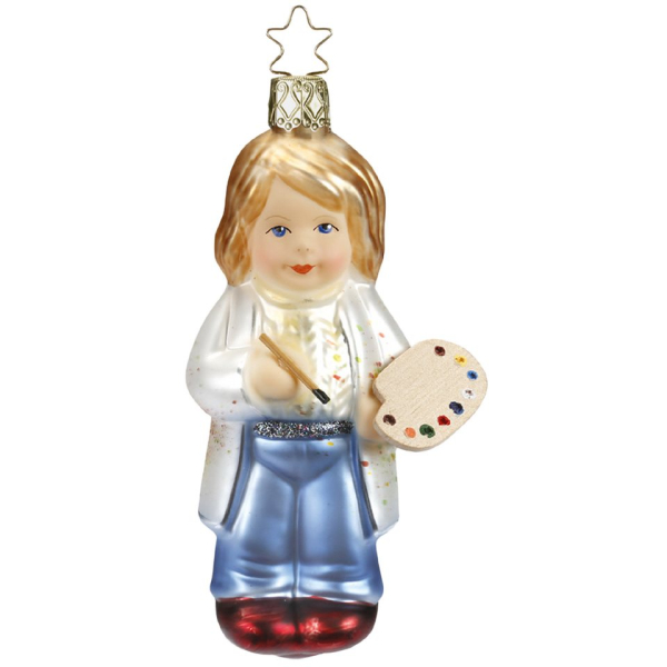 INGE-GLAS® Christbaumschmuck »Ich mal Dir was 11cm« (1-tlg), mundgeblasen, handbemalt