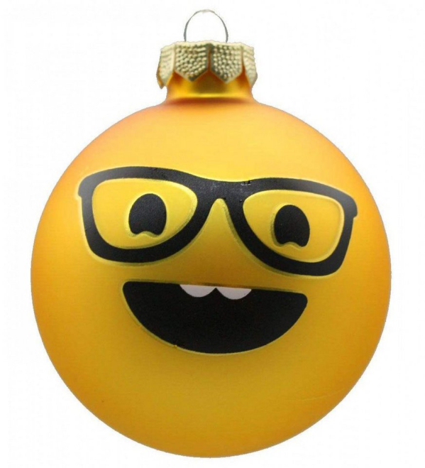 INGE-GLAS® Christbaumschmuck »Inge-Glas-Moji  Christbaumanhänger „Nerd“«