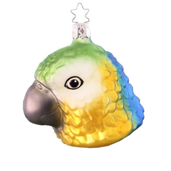 INGE-GLAS® Christbaumschmuck »INGE-GLAS® Weihnachts-Hänger Gelbbrust-Ara« (1-tlg)