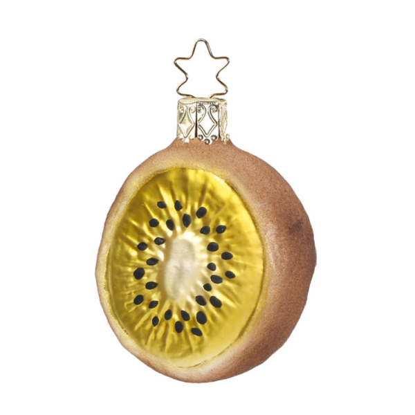 INGE-GLAS® Christbaumschmuck »Kiwihälfte 6,5cm« (1-tlg), mundgeblasen, handbemalt