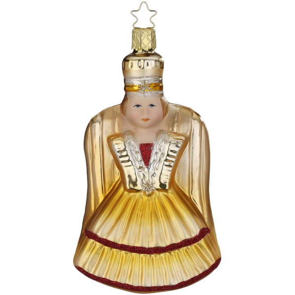 INGE-GLAS® Christbaumschmuck »Rauschgoldengel 13cm« (1-tlg), mundgeblasen, handbemalt